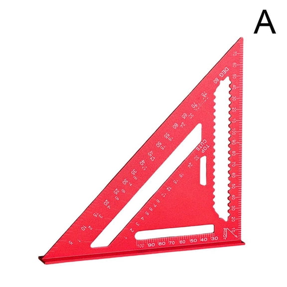 7 /12 Triangle Ruler,Carpenter Square Rafter Square Tool, Carpentry Triangle Woodworking Square Multi-Purpose Farming Square Carpenter Tools Protractor Mensurement Tool Aluminum Metal Square