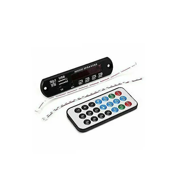 7~12V Car Bluetooth Usb Mp3 Wma Decode Board Panel Audio Fm Module With Control