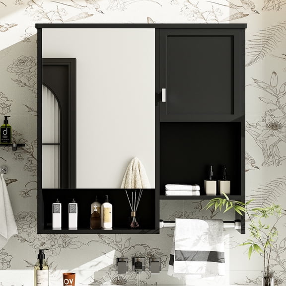 7.12in Width, Modern Style - High - Definition Mirror for Clear Reflection - Used in Bedroom - Meet Storage and Makeup Needs