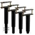 7 13.3 Inch Adjustable Metal Bed Frame Support Leg, Btowin VCF 4Pcs T