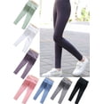 thumbnail image 1 of 7-13T Girls Footless Leggings Kid Skinny Tights Yoga Trousers Slim Ankle Length Legging Pants, 1 of 6