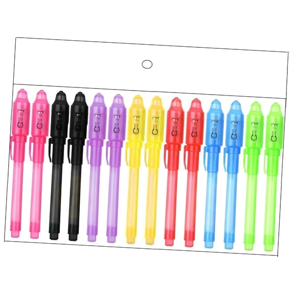 7/14 Pcs 's Magics Pen Invisible Inks Pen with Lamp Spies Pen Secret Pen for Invisible Writing