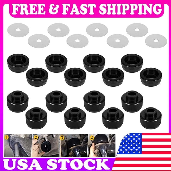 7-141 Body Cab Mount Bushing Kit Fits 99-14 Chevy Silverado GMC Sierra 1500/2500