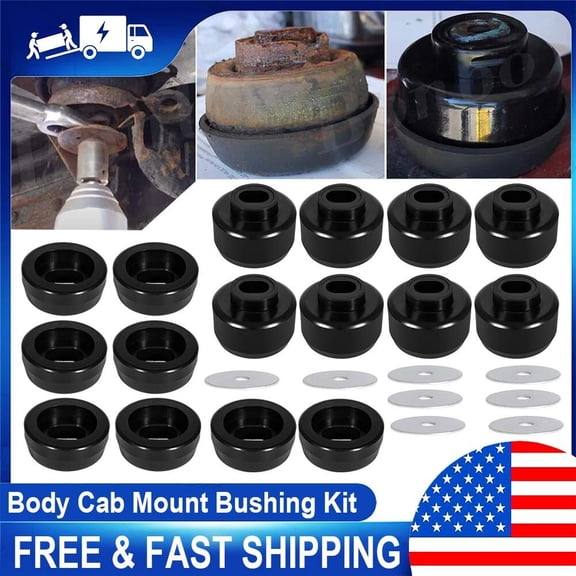 7-141 Body Cab Mount Bushing Kit for 1999-2014 Silverado Sierra 1500 2500 2/4WD