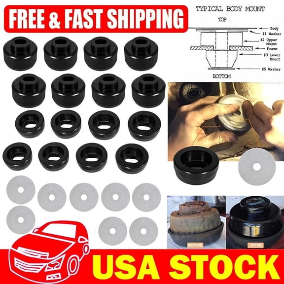 7-141 Prothane Body Mount Kit New for Chevy Chevrolet Silverado 1500 Truck