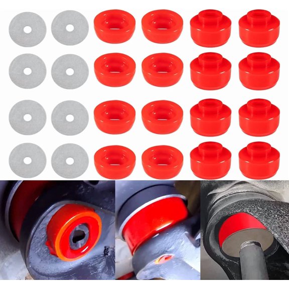 7-141 Red Body and Cab Mount Bushing Kit Fits 1999-2014 Chevy Silverado & Sierra