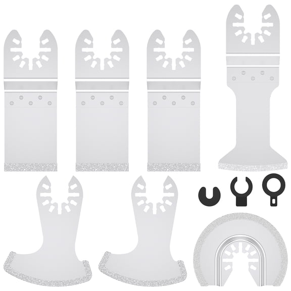 7/14PCS Diamond Oscillating Multi Tool Blade, Oscillating Saw Blades for Grout Removal Tile Mortar Concrete Masonry