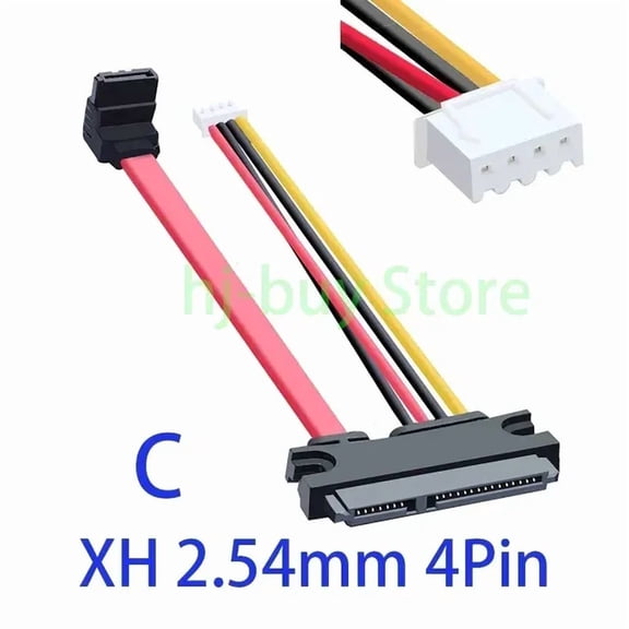 7+15 22P to SATA Hard Disk Drive IDE EH FDD XH2.54 PH2.0 2Pin 4pin PC Power Data Cable 2in1 For HTPC HIN MINI ITX Mainboard Cord