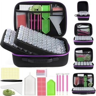 VTYHYJ 120 Bottles Diamond Art Storage Bag Organizer with Tools Diamond  Painting Accsessories Carrying Case for Dots, Tools, Rhinestones, Nail Art