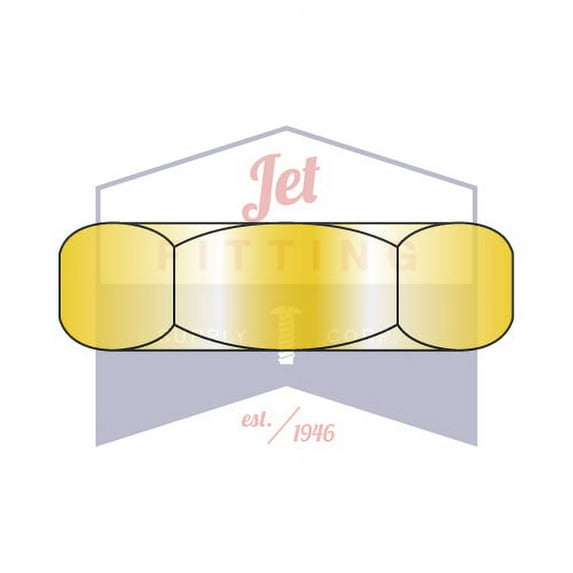 7/16-14 MS51967 Military Finished Hex Nut | Grade C | Coarse Thread | Steel | Cadmium Yellow Plated | DFAR (Quantity: 1000)