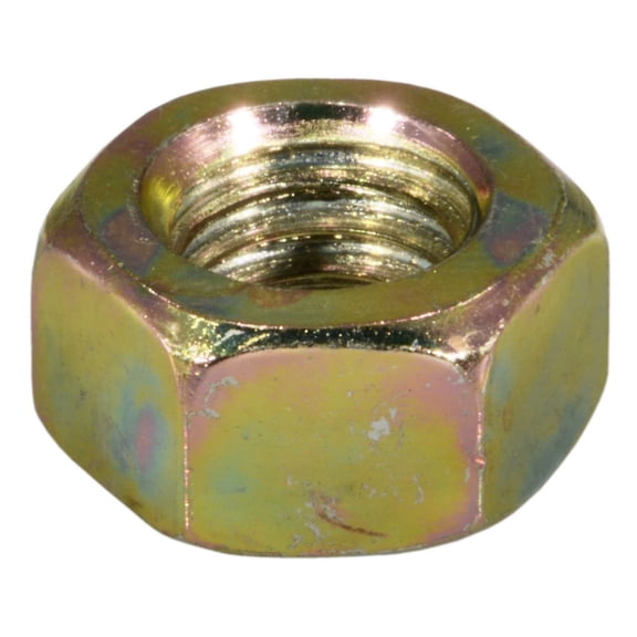 7/16"-14 Zinc Plated Steel Coarse Thread Left Hand Hex Nuts (12 pcs.)
