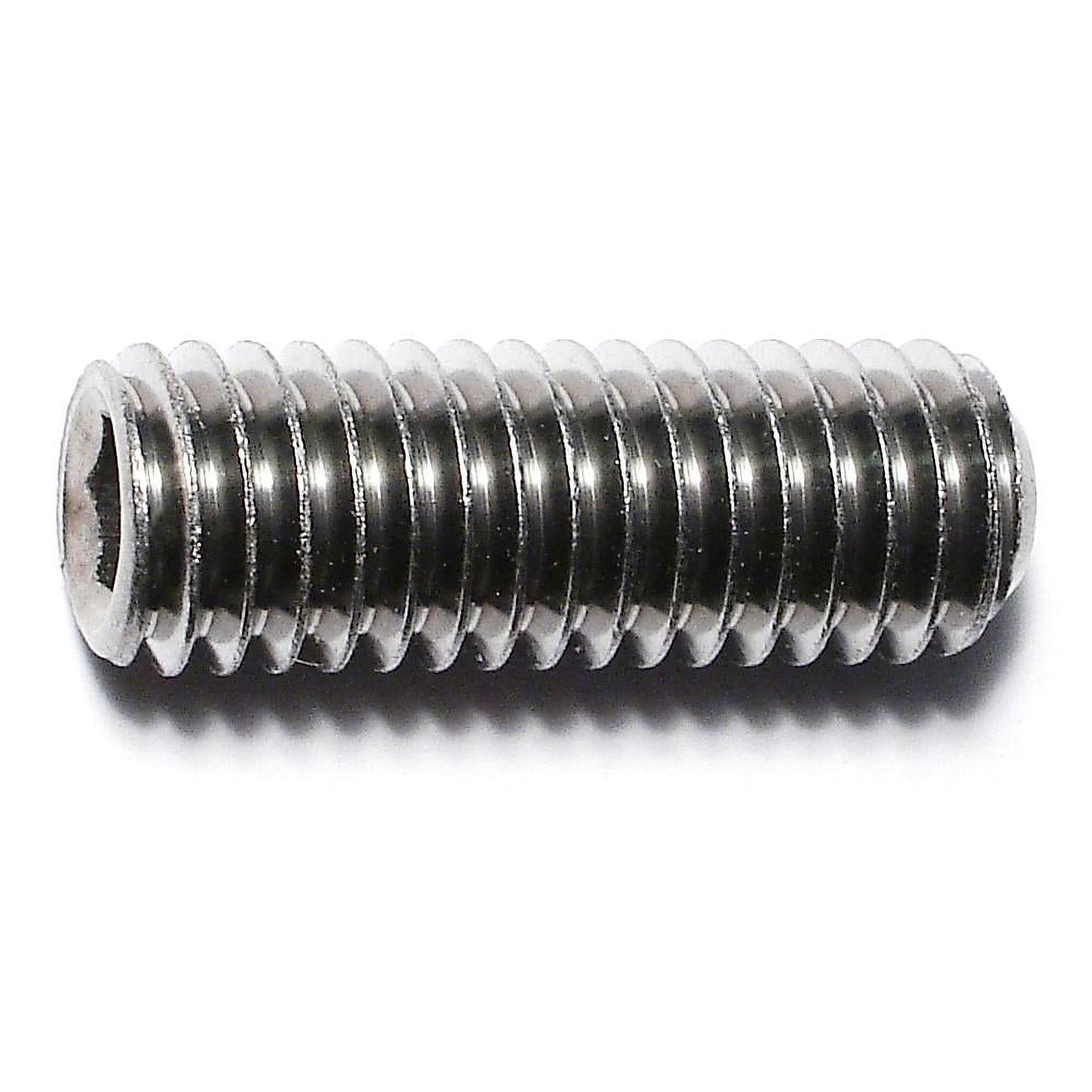 7/16"-14 x 1-1/4" 18-8 Stainless Hex Socket Headless Set Screws (5 pcs.)
