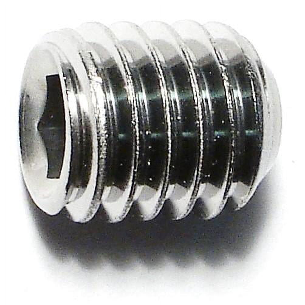 7/16"-14 x 1/2" 18-8 Stainless Hex Socket Headless Set Screws (8 pcs.)