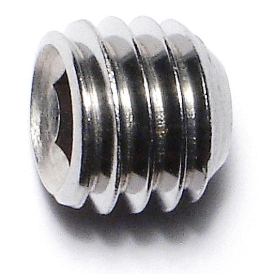 7/16"-14 x 1/4" 18-8 Stainless Hex Socket Headless Set Screws (8 pcs.)