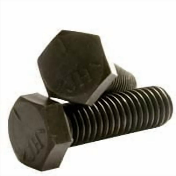 7/16-14 x 1 Hex Head Cap Screws, Steel Grade 5, Plain Finish (Quantity: 650 pcs) - Coarse Thread UNC, Fully Threaded, 1 Inch, Thread 7/16 Inch