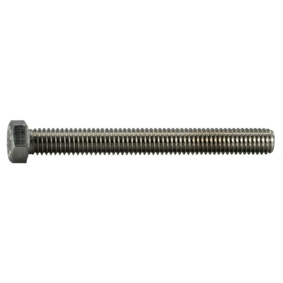 7/16"-14 x 4" 18-8 Stainless Coarse Full Thread Hex Head Tap Bolts (3 pcs.)