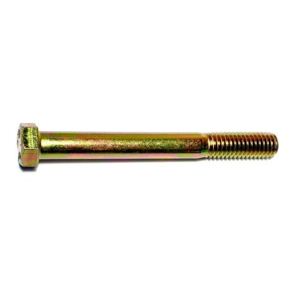 7/16"-14 x 4" Zinc Plated Grade 8 Steel Coarse Thread Hex Cap Screws HCS8-223