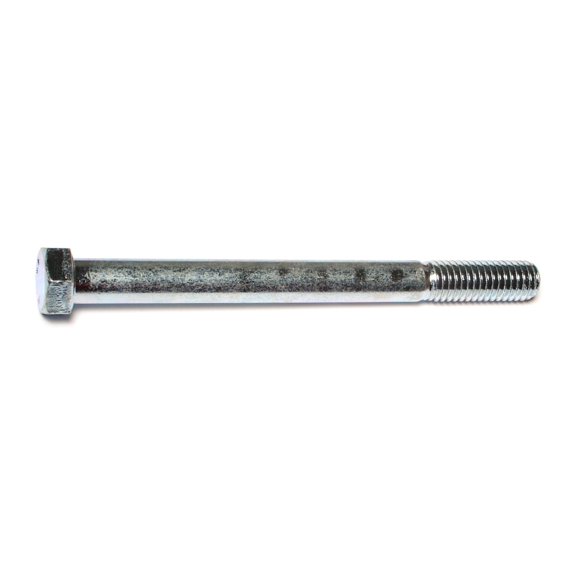 7/16"-14 x 5" Zinc Plated Grade 5 Steel Coarse Thread Hex Cap Screws CSHS5-378