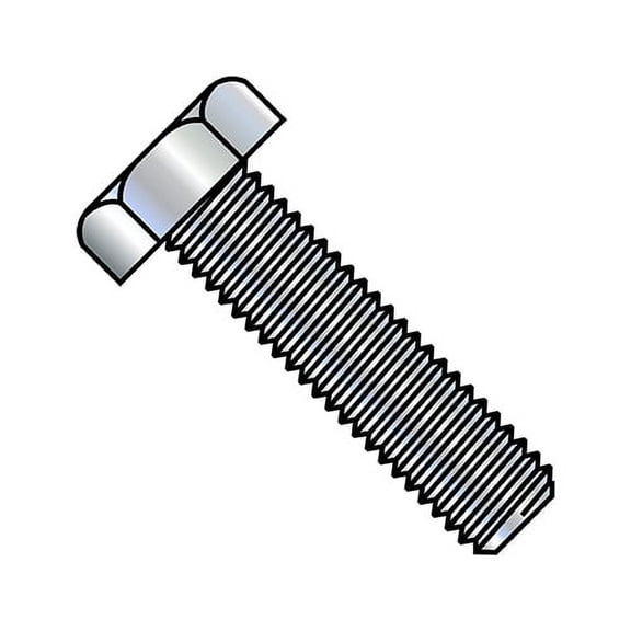 7/16-14X2 1/2 Hex Tap Bolt Low Carbon Fully Threaded Zinc (Pack Qty 200) BC-4340BHT