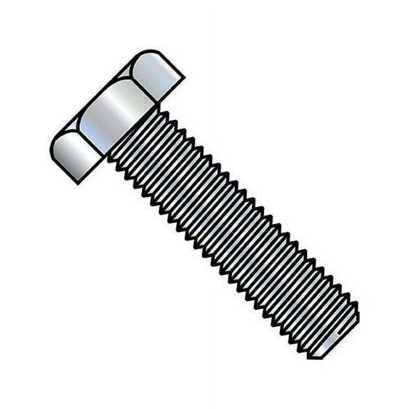 7/16-14X2 1/2 Hex Tap Bolt Low Carbon Fully Threaded Zinc (Pack Qty 200) BC-4340BHT
