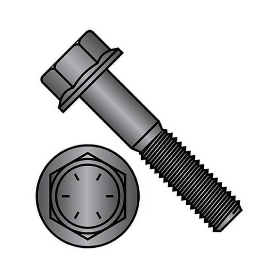7/16-14X3 1/2 Hex Head Flange Non Serrated Frame Bolt IFI-111 2002 Grade 8 Black Phosphate (Pack Qty 200) BC-4356BF