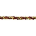 thumbnail image 1 of 7/16" (1cm) Large Decorative 6-ply Rope Cord Trim # 716BNL,, Autumn Leaves Red #5716 (Burgundy Red, Apple Green, Light Gold) 10 Yards (30 ft/9.5m), 1 of 1