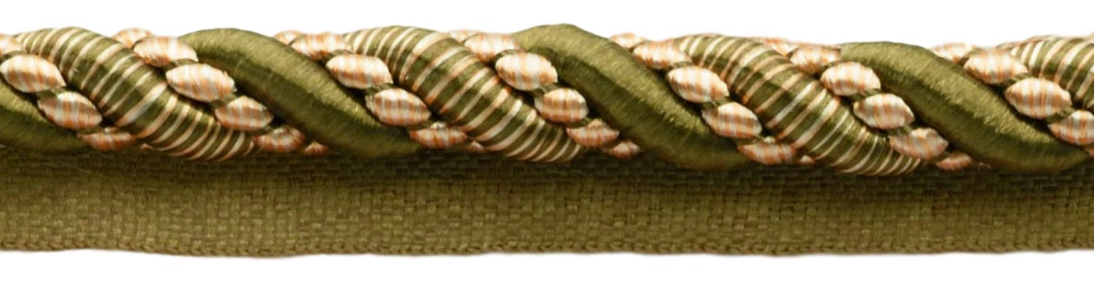 Cordoncino Decorativo DecoPro Noblesse – Rame Bronzo Dorato, Stile Labbro 0716H, Venduto Al Metro (0,9m = 91 Cm)