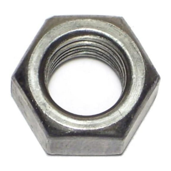 7/16"-20 Plain Steel Fine Thread Left Hand Hex Nuts HNS-230 (6 pcs.)