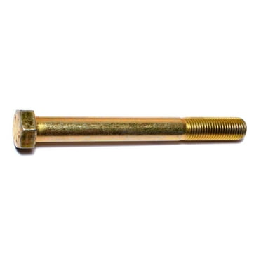 7/16"-20 x 4" Zinc Plated Grade 8 Steel Fine Thread Hex Cap Screws HCS8-247