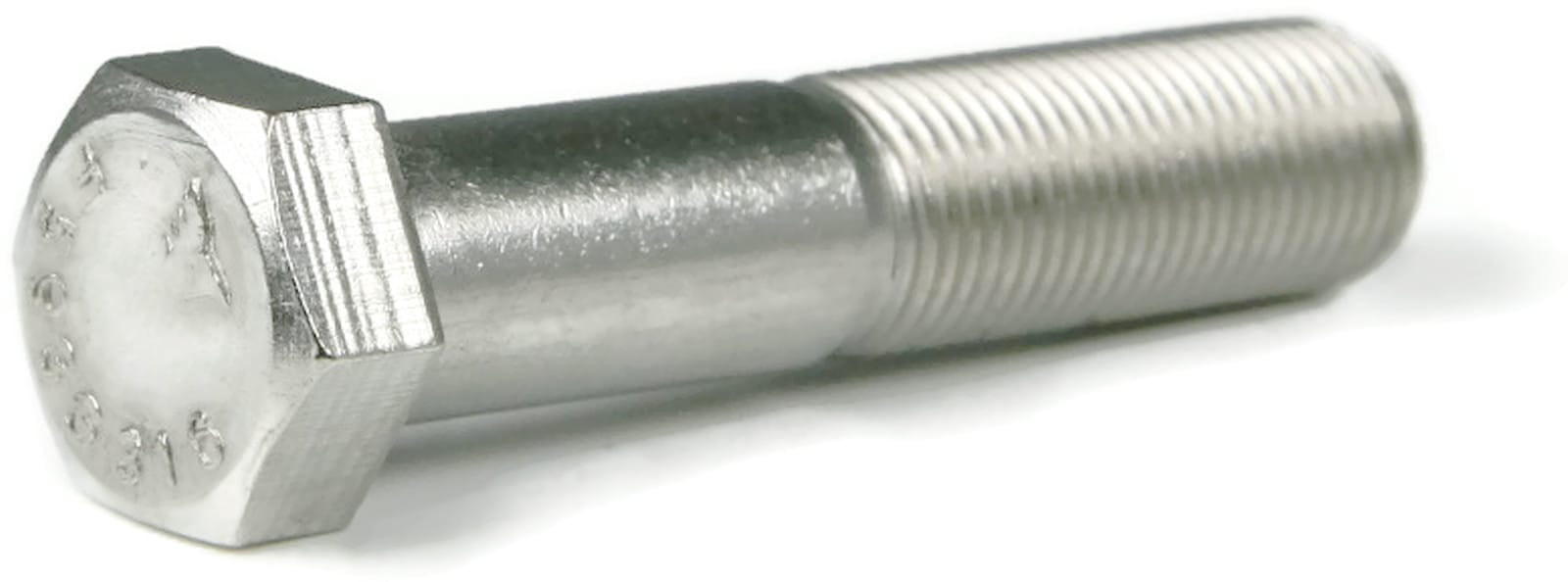 5 Pack 7/16-20 X 5.5 Inch Hex Head Cap Screws, Stainless Steel 304, Partially Threaded