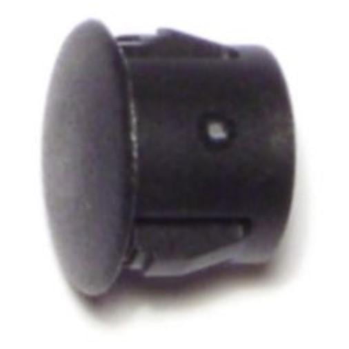 7/16" Black Nylon Plastic Flush Head Hole Plugs (16 pcs.)