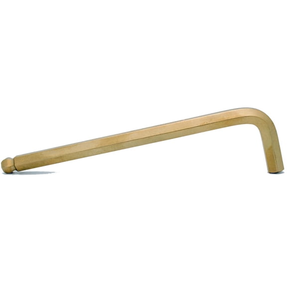 7/16" Hex (Allen) Balldriver Long Arm L-Wrench, Protanium High Torque Steel With Goldguard 14k Plated Finish - Bondhus USA