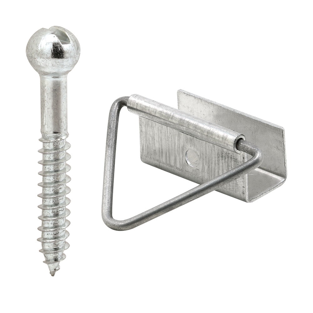 7/16 in. Screen Bottom Latch with Screws, Mill Finish (4-pack)