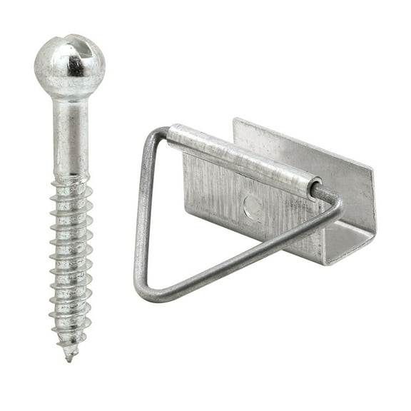 7/16 in. Screen Bottom Latch with Screws, Mill Finish (4-pack)