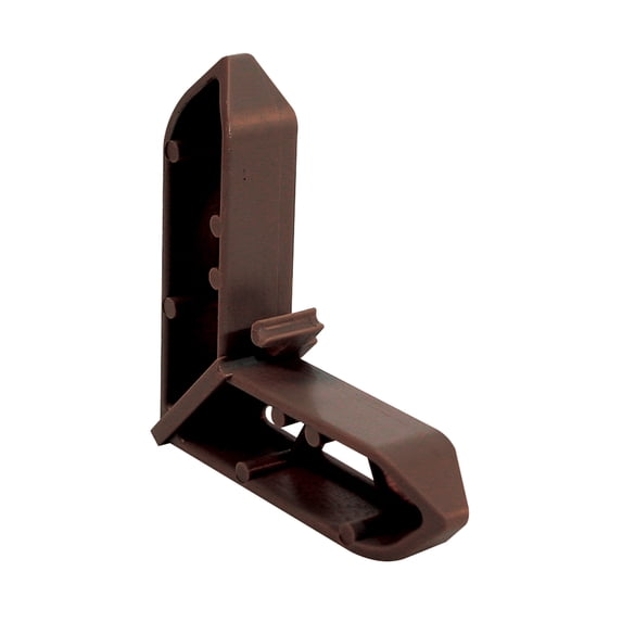 7/16 in. x 3/4 in. Molded Plastic Bronze Pella Miter Cut Window Screen Corners (20-pack)