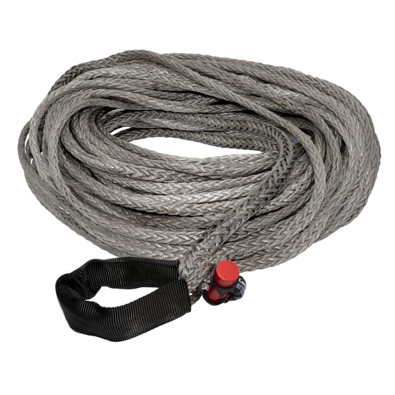 7/16" x 200' LockJaw Synthetic Winch Line w/ Integrated Shackle 7,400 lbs WLL