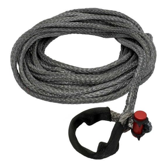 7/16" x 50' LockJaw Synthetic Winch Line Extension w/ Integrated Shackle 7,400 lbs WLL