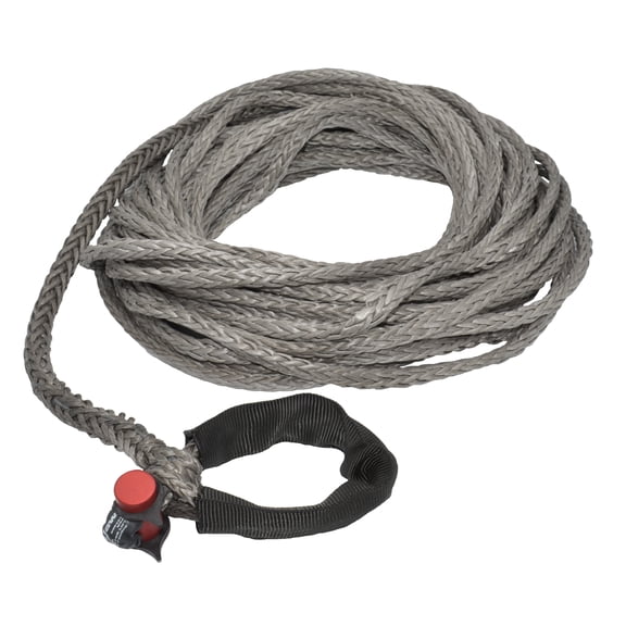 7/16" x 75' LockJaw Synthetic Winch Line Extension w/ Integrated Shackle 7,400 lbs WLL