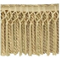 thumbnail image 1 of 7" (17.5cm) Ellora Collection Full Lavish Bullion Fringe Trim # CBF7,, Sandy Beige #EL02 (Light Beige, Dark Ivory) Sold By The Yard (36"/3 ft/0.9m), 1 of 1