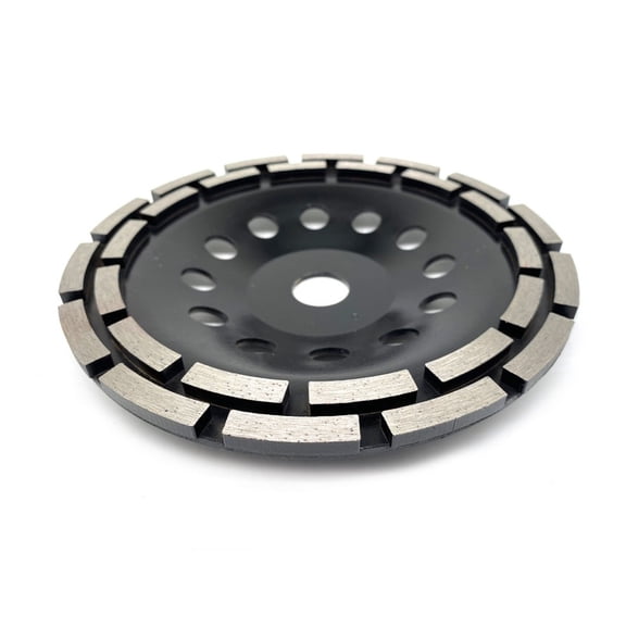7'' 180mm Double Row Diamond Grinding Wheel Disc Bowl Shape Grinding Cup Wheel for Marble Granite Concrete