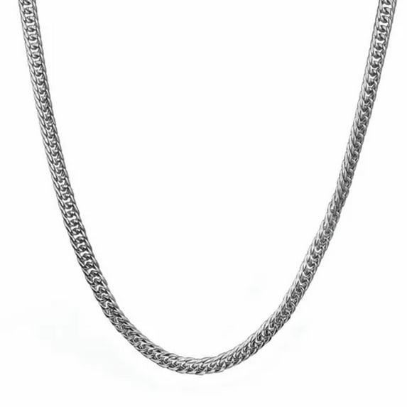 7-18mm 316L Stainless Steel Links Silver Curb Cuban Chain Men Necklace 7"-40"
