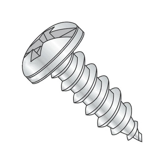 #7-19 x 3/4" Type AB Self-Tapping Screws / Combo / Pan Head / Steel / Zinc Plating (Quantity: 12000 pcs)