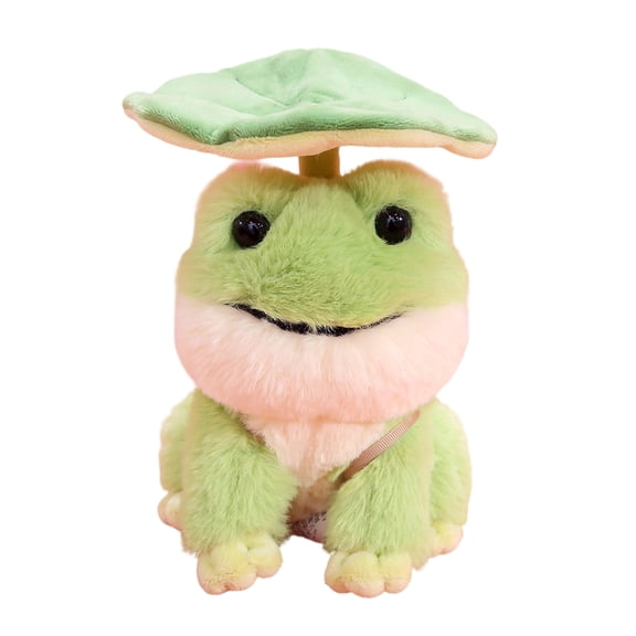 7.1in Soft Frog Plush Toy Collection, Cute Stuffed Animal Doll, Miniature Decorative Plushie, Fluffy Animal Figure for Gifting, Perfect for Home Decor, B