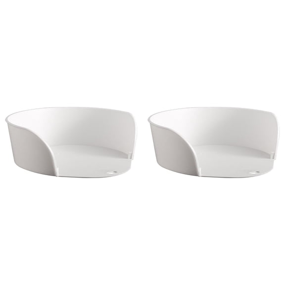 7*2.1" 1 Pieces Food Prep Bowls Stacking Food Plate, Multi Use Vegetable Plate Open Mouth Design, Food Preparation Tray Side Dish Plate Chopping Board, for Home Kitchen Party Restaurant Use