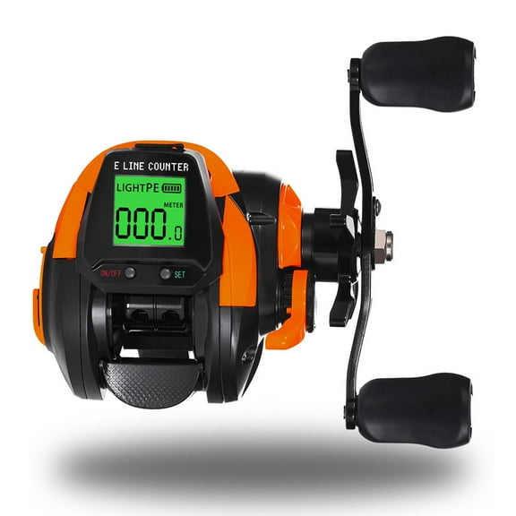 7.2:1 Bite Alarm Digital Fishing Baitcasting Reel Line Counter Depth Position