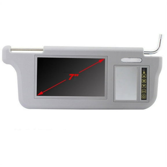 7" 2 Channel Sunvisor Screen LCD Monitor For For DVD/VCD/GPS/TV Input Right Side