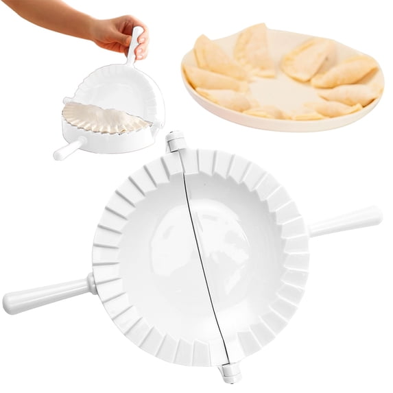 7.2 Inch - Professional Empanadas - Mold Ravioli Dumpling Wrap, Tortilla Folder, Wonton Dough Press 2-in-1 Cutter Sealer, Pierogi, Calzone, Hand Pot Pie Maker Wraper