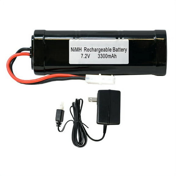 7.2 Volt NiMH Battery Pack (3300 mAh) + Wall Charger