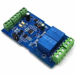 7-24V 2 Channel Relay Module Switch Modbus RTU RS485/TTL Communication Input Output with Anti-Reverse Protection