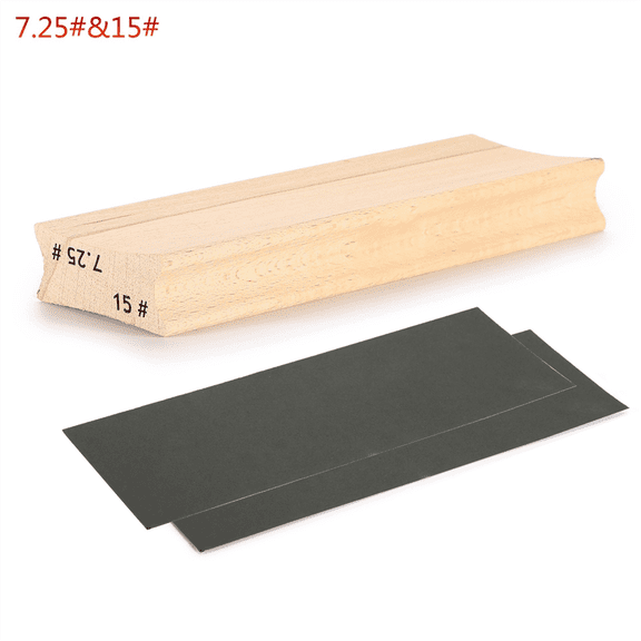 7.25 &15 Dual-Purpose Guitar Fretboard Radius Sanding Block, Fret Fretboard Leveling Sanding Block + Sanding Paper